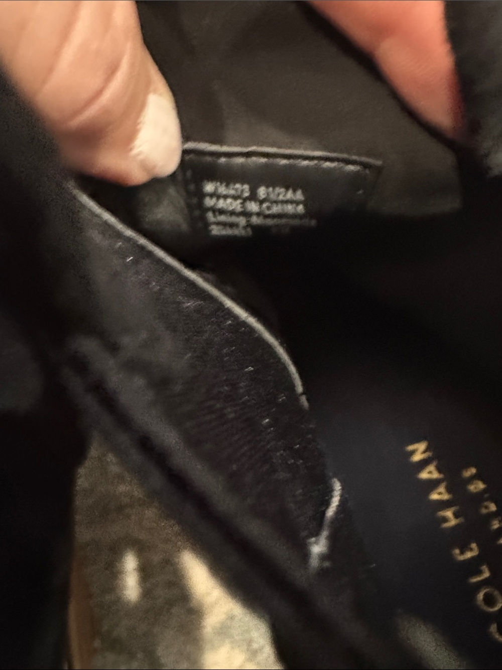Cole Haan Black Suede Ankle Booties with Buckle Straps - Picture 7 of 7
